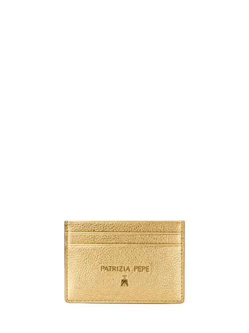 Porta carte di credito in pelle Gold Patrizia Pepe | CQ7001 L001Y442